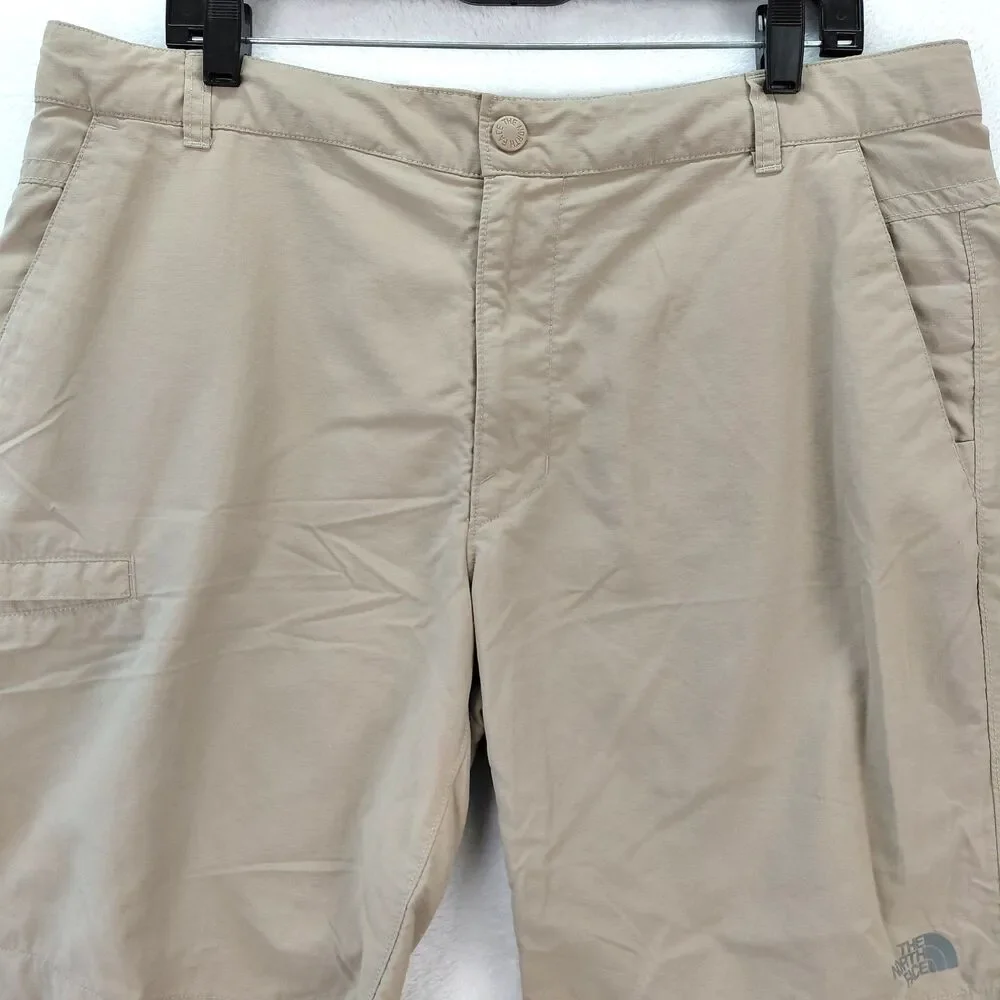 The North Face Horizon 2.0 Cargo Shorts Mens 38 Khaki Nylon Ripstop Outdoor Hike